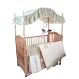 Athena Canopy Baby Crib (Natural)