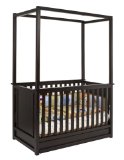 Babyletto Newhaven 4-in-1 Convertible Canopy Crib in Dark Chocolate