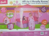 BARBIE All In One Ready Room BEDROOM SET: Includes Bed Canopy