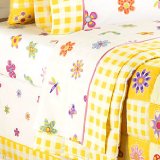 Flowerland Twin Size 100% Cotton Sheets by Olive Kids