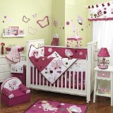 Raspberry Swirl 6 Piece Baby Crib Bedding Set by Lambs & Ivy