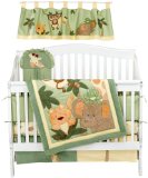 Nojo Jungle Babies 6 Piece Crib Bedding Set