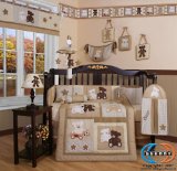 Boutique Baby Teddy Bear 13PCS CRIB BEDDING SET By GEENNY Designs