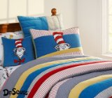 Dr. Seuss Kids Room Quilted Bedding, Twin Bed Quilt Set