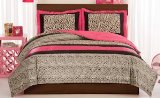 Leopard Love Full / Queen Size Comforter With 2 Shams