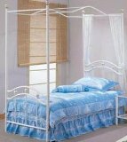 White Twin Princess Bed Frame &amp; Canopy Set