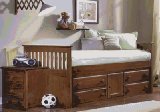 Carolina Furniture 317530 Crossroads Captains Bed Twin