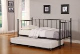 Black Metal Twin Size Day Bed (Daybed) Frame