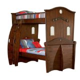 Powell Shiver Me Timbers Wooden Bunk Bed, Twin