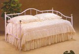 White Metal Twin Day Bed Daybed with Rails