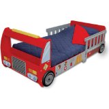 KidKraft Fire Truck Toddler Bed