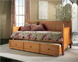 Casey Daybed with Optional Trundle in Maple - Fashion Bed