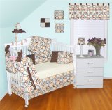 Modern Geo Fancy Block 9 PC Baby Bedding Set