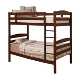 Twin/Twin Wood Bunk Bed - Brown