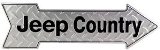 Jeep Country Arrow Metal Sign