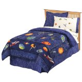 kids rocketship bed in a bag