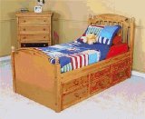 Ligo SAV011-05P ColorBox Twin Captains Bed - Pine