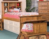 Kush Furniture 4034 Big Sur Pine Twin Captain Bed in Pine Finish