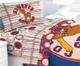 Scooby-Doo Baseball Homerun - 4pc Bed Sheet Set - Full Size Bedding