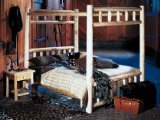 Canopy Twin Cedar Log Bed