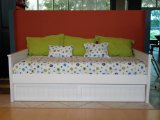 Solid Pine American Day Bed With Trundle White