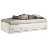 White and Natural Maple Mates Bed